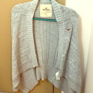 Hollister gray sweater cardigan